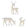 LED Christmas Reindeer Family Light Decoration Set
