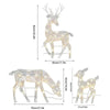 LED Christmas Reindeer Family Light Decoration Set