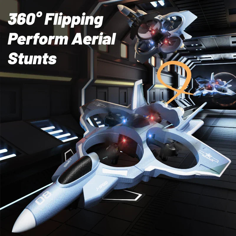 2.4G RC Fighter Jet w/ Camera & Missile Launch – Grey