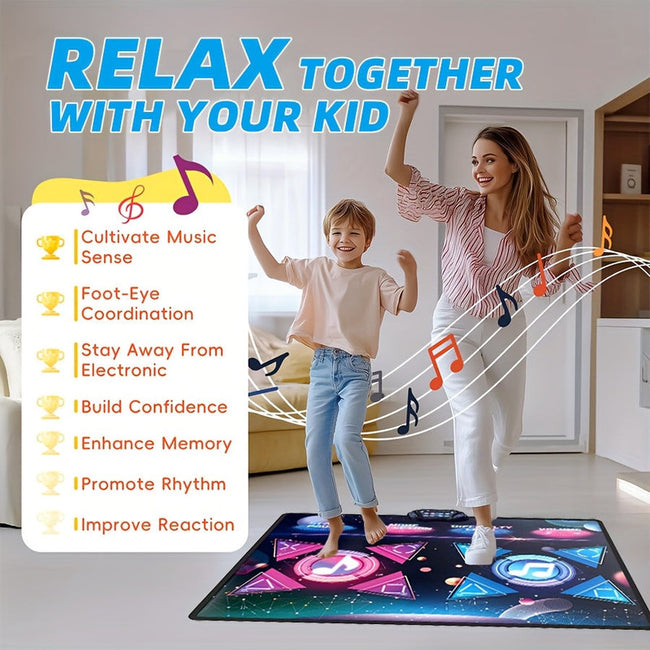 Double Dance Mat with Music & Lights