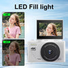 Digital Camera with 3.0″ Flip Screen – White
