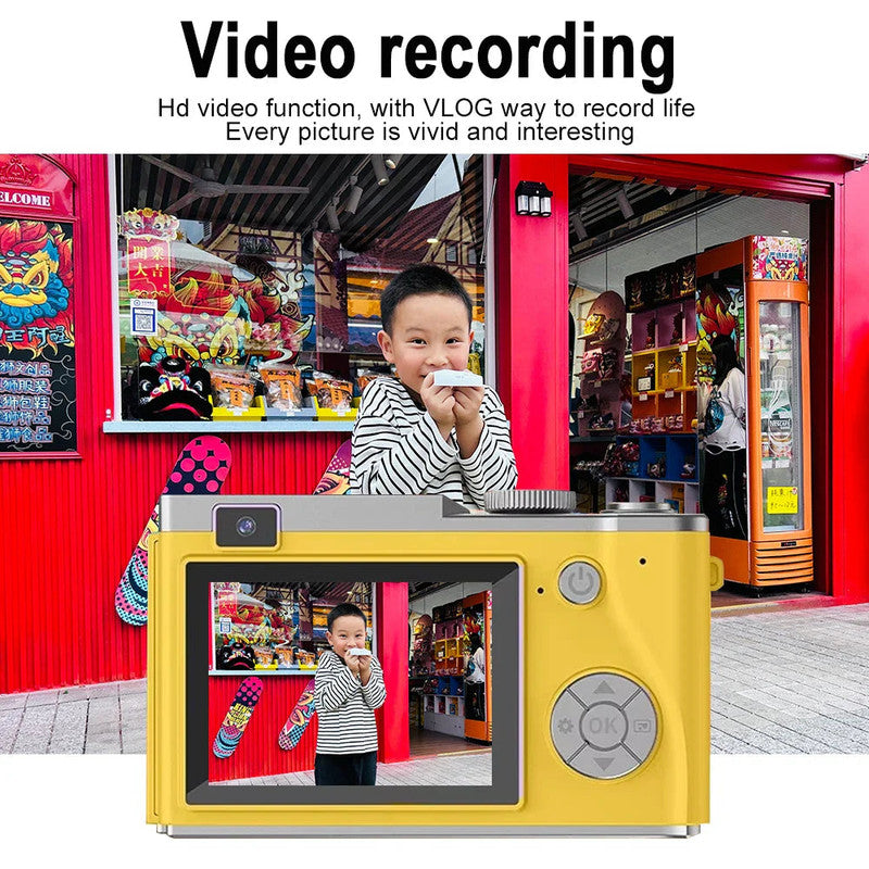 UHD Compact Digital Camera – Yellow