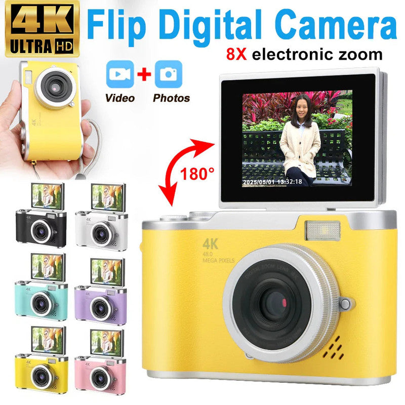 UHD Compact Digital Camera – Yellow