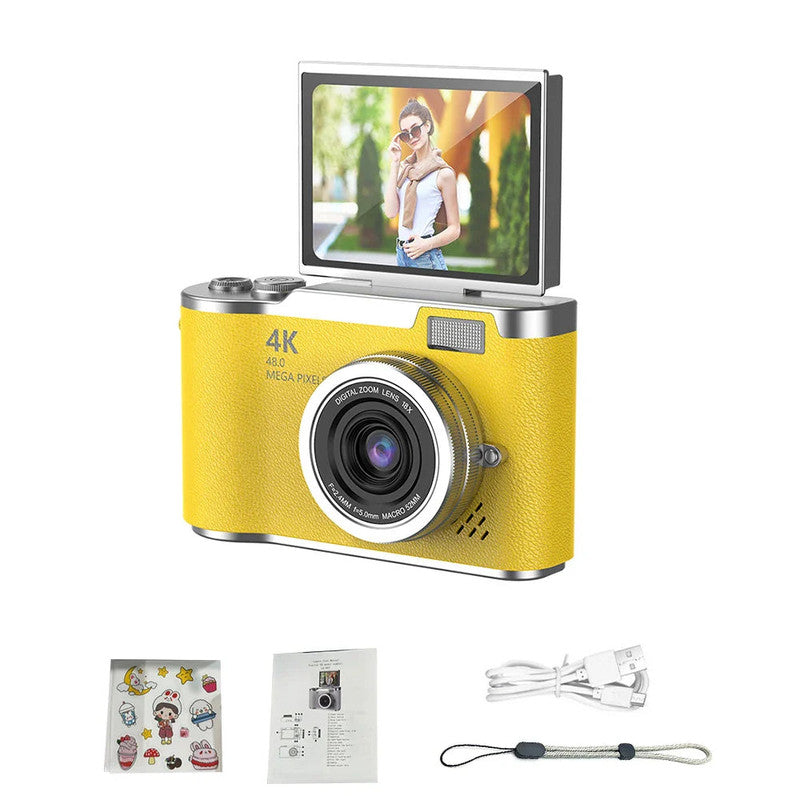 UHD Compact Digital Camera – Yellow