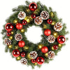 Pre-Lit Christmas Door Wreath – LED