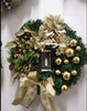 Snowman Christmas Wreath Fruit & Nut Décor