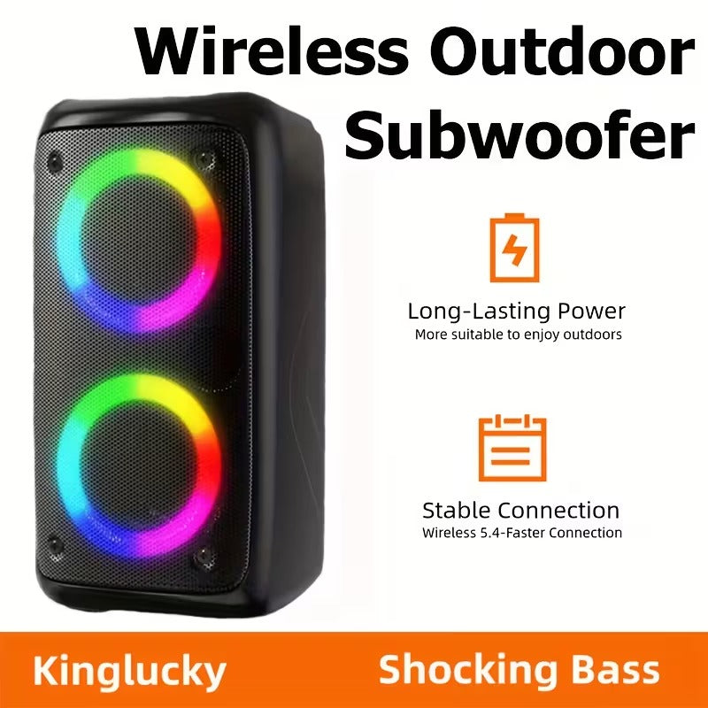 Large Wireless Bluetooth Speaker with Deep Bass