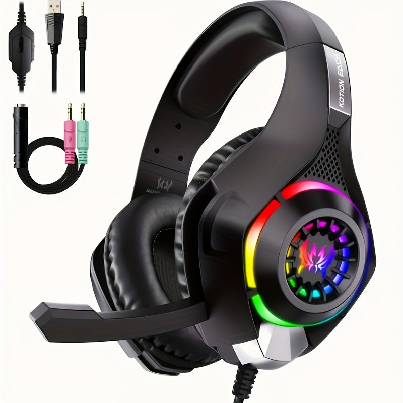 RGB Gaming Headset for PC / PS4 / PS5 / Xbox