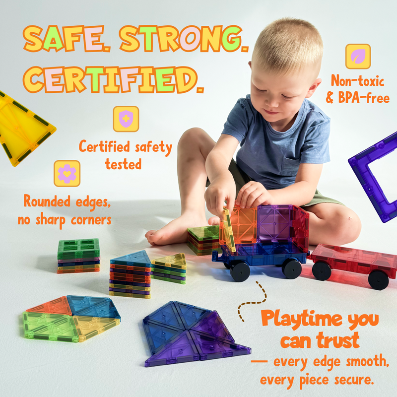 102-Piece Magnetic Tiles Building Set