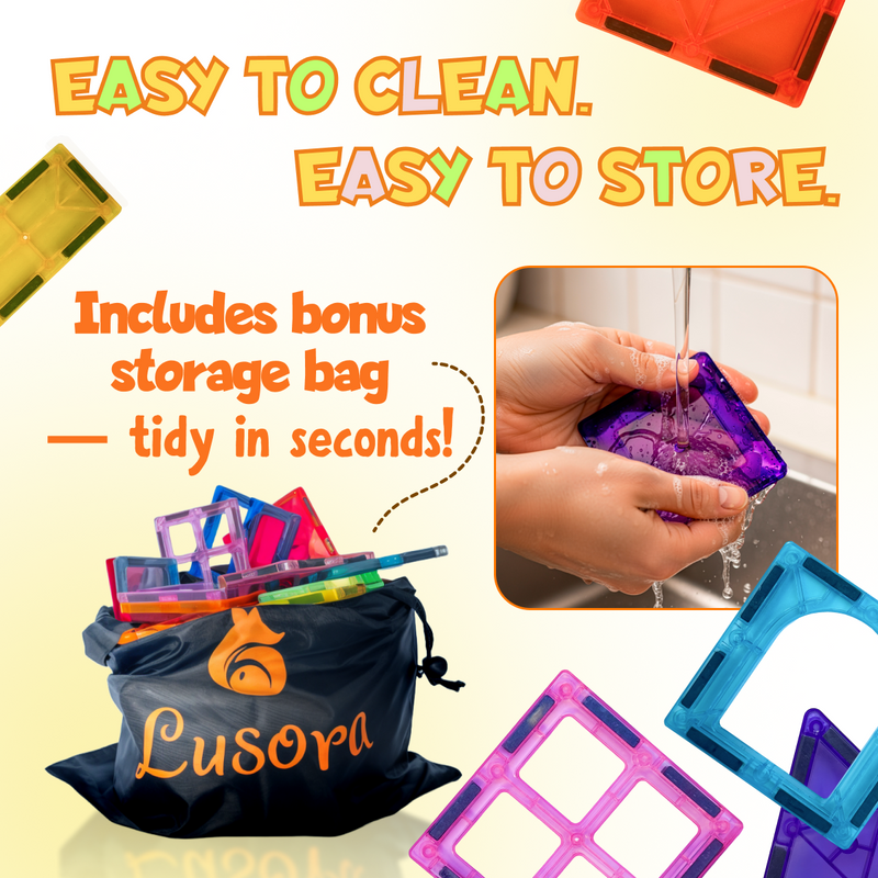 102-Piece Magnetic Tiles Building Set