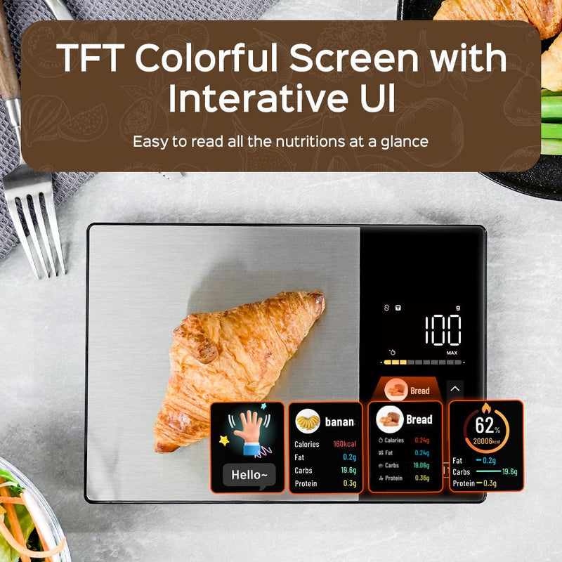 Smart Digital Kitchen Scale with Nutrition Calculator & App