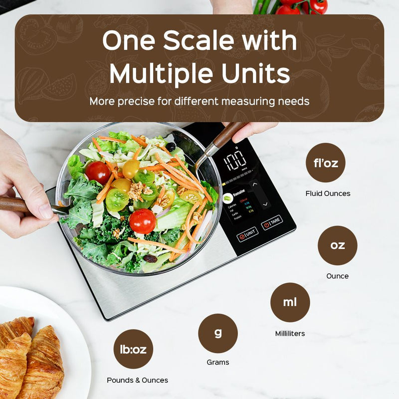 Smart Digital Kitchen Scale with Nutrition Calculator & App