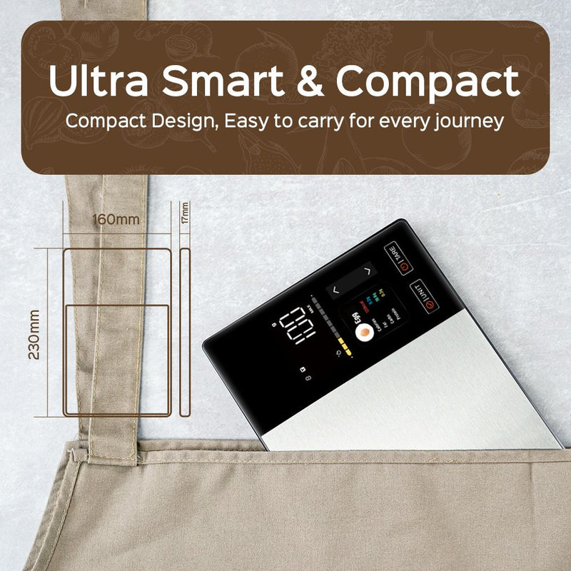 Smart Digital Kitchen Scale with Nutrition Calculator & App