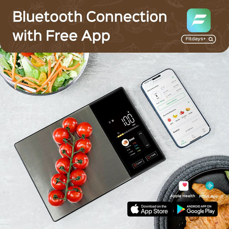 Smart Digital Kitchen Scale with Nutrition Calculator & App