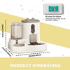 2-in-1 Automatic Pet Feeder & Water Dispenser Feeding Station