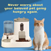 2-in-1 Automatic Pet Feeder & Water Dispenser Feeding Station