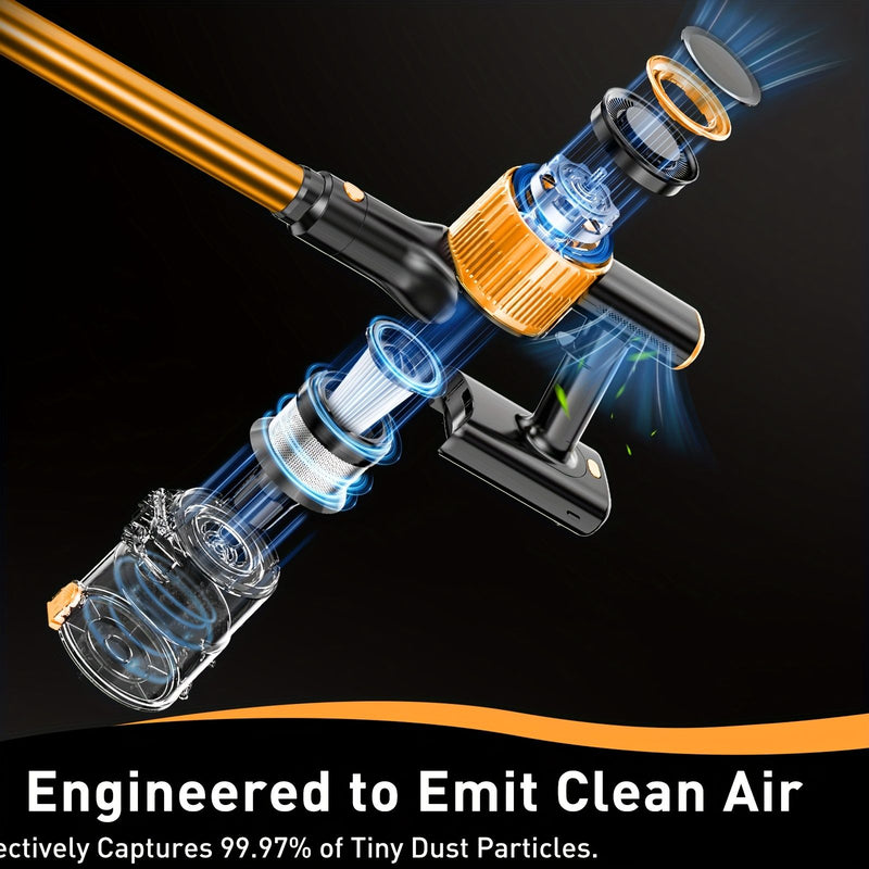 Cordless Vacuum Cleaner – 55 Kpa Powerful Suction | 8-in-1 Lightweight Stick Vacuum