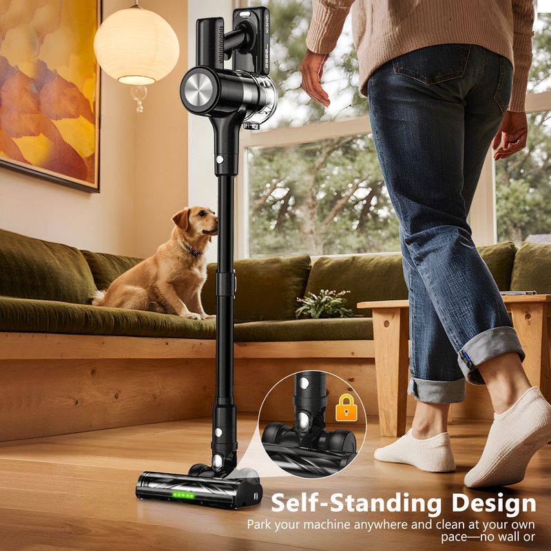 Cordless Vacuum Cleaner – 55Kpa Powerful Suction | 55 Minute Runtime