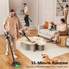 Cordless Vacuum Cleaner – 55Kpa Powerful Suction | 55 Minute Runtime