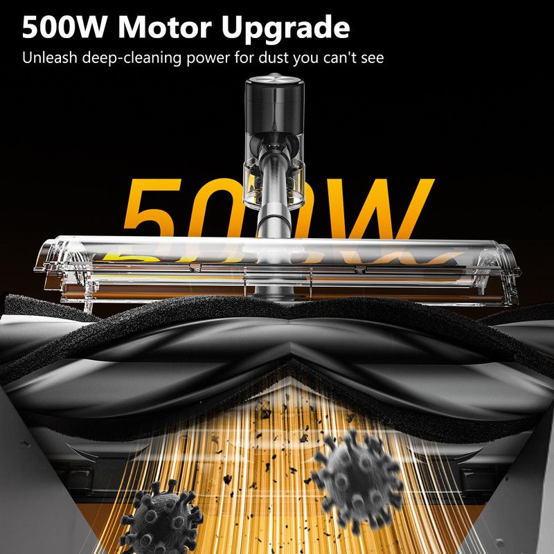 Cordless Vacuum Cleaner – 55Kpa Powerful Suction | 55 Minute Runtime