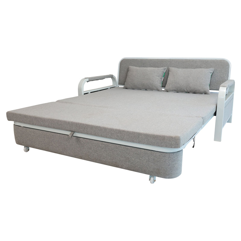 2-in-1 Foldable Sofa Bed with Hidden Storage 108cm – Carbon Grey