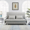 Eeeza 2-in-1 Convertible Sofa Bed with Hidden Storage 128cm Grey