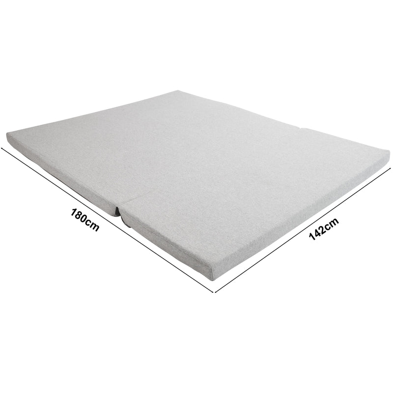 Eeeza 2-in-1 Convertible Sofa Bed with Hidden Storage 128cm Grey
