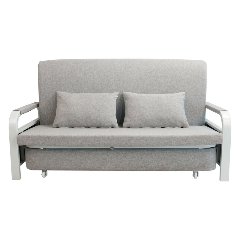 Eeeza 2-in-1 Convertible Sofa Bed Hidden Storage 158cm Grey