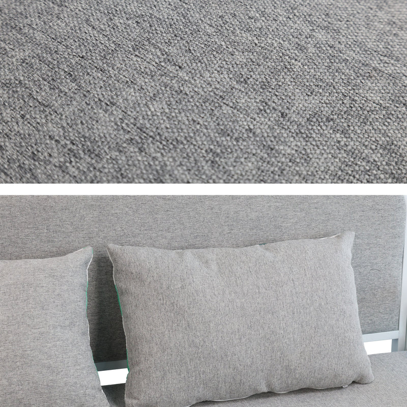 Eeeza 2-in-1 Convertible Sofa Bed Hidden Storage 158cm Grey