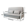 Eeeza 2-in-1 Convertible Sofa Bed Hidden Storage 158cm Grey