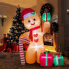 8FT Christmas Inflatable Gingerbread Man with LED