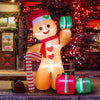 8FT Christmas Inflatable Gingerbread Man with LED
