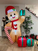 8FT Christmas Inflatable Gingerbread Man with LED