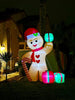 8FT Christmas Inflatable Gingerbread Man with LED