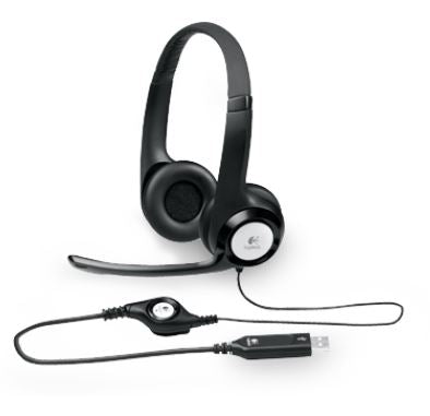 Logitech H390 Adjustable USB Headset with In-Line Controls