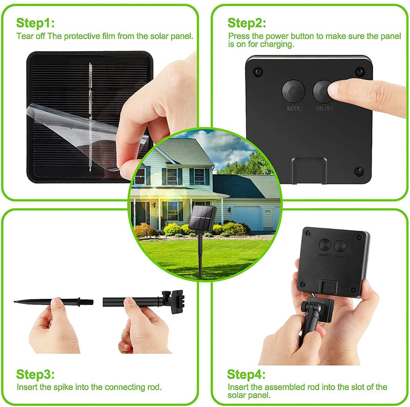 LED Solar 200 LED Fairy Light Outdoor