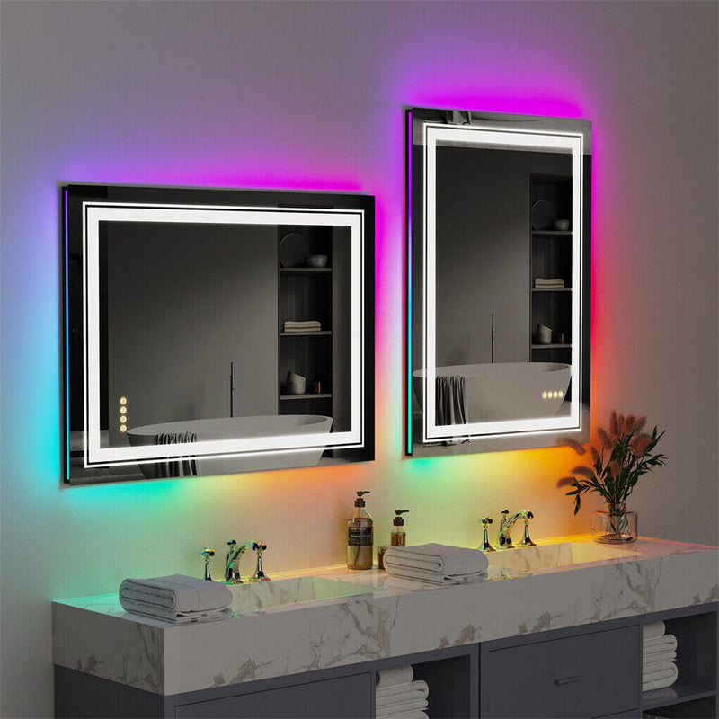 LED Bathroom Mirror 1200x800mm Anti-Fog Illuminated