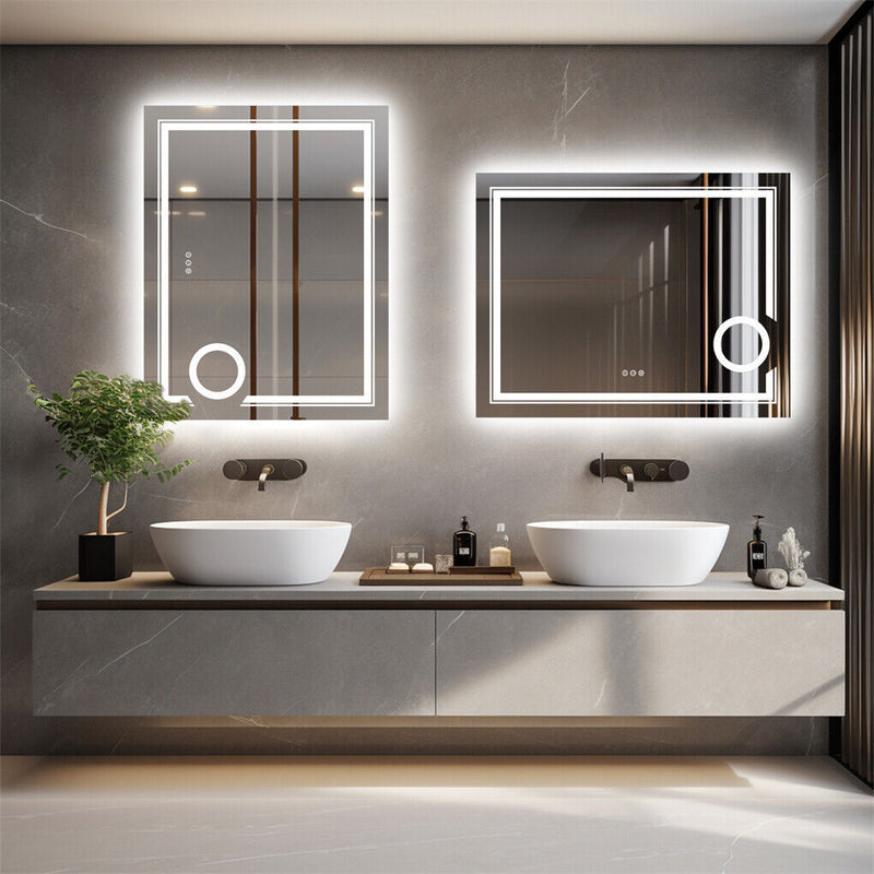 LED Bathroom Mirror 1200x800mm Anti-Fog Illuminated
