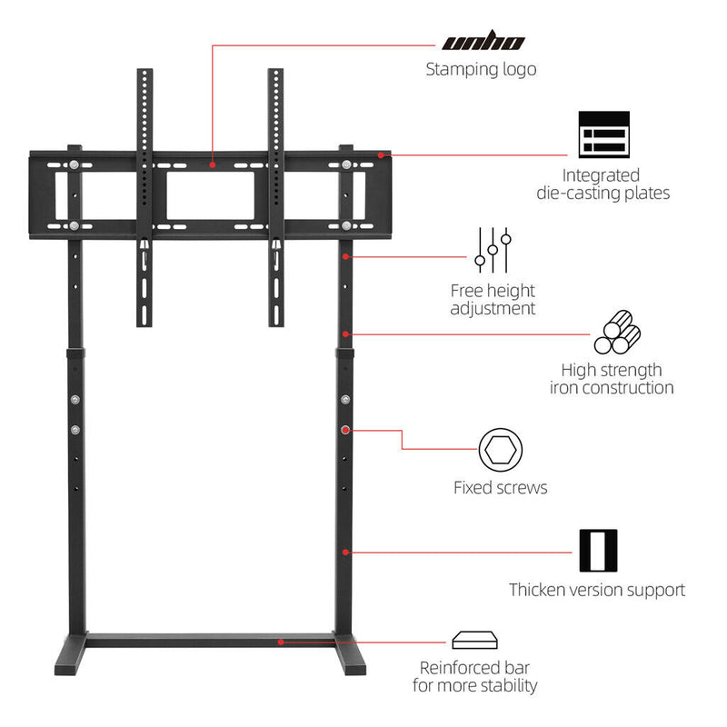 TV Stand Base Mount Bracket – Swivel for 32–100" LED/LCD TVs