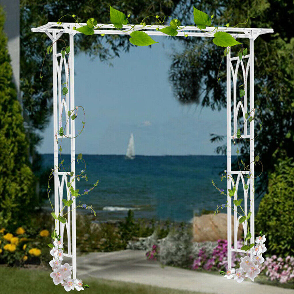 Metal Garden Arch Arbor – Wedding Pergola Trellis