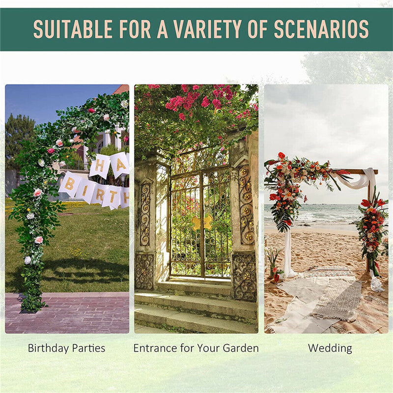 Metal Garden Arch Arbor – Wedding Pergola Trellis