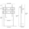 Universal TV Stand Base – Adjustable Floor Mount (32–100")