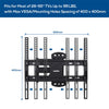 Full Motion TV Wall Mount Bracket – 27–55" for Samsung, TCL, Hisense
