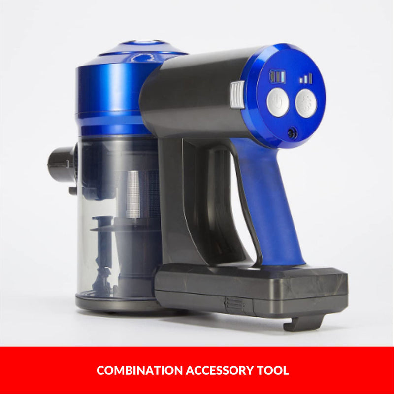 Enigma V8 22.2V Cordless Stick Vacuum Cleaner – Blue w/ Toolkit