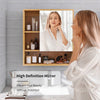 Bathroom Wall Cabinet Mirror 55.5cm – Medicine Storage