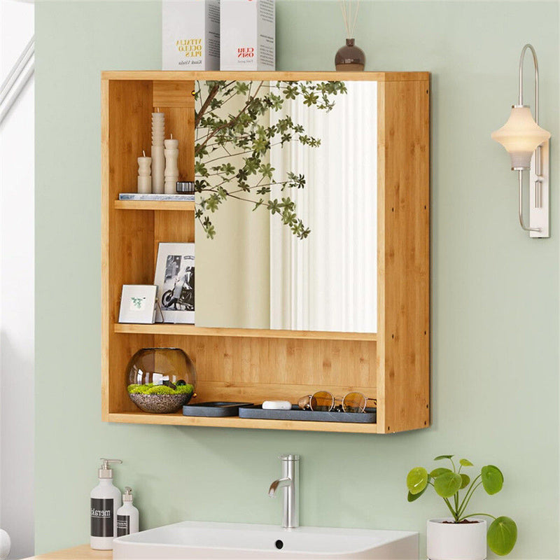 Bathroom Wall Cabinet Mirror 55.5cm – Medicine Storage