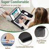 Portable Laptop Desk with Device Ledge, Mouse Pad & Phone Holder – Black 43CM