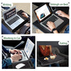 Portable Laptop Desk with Device Ledge, Mouse Pad & Phone Holder – Black 43CM