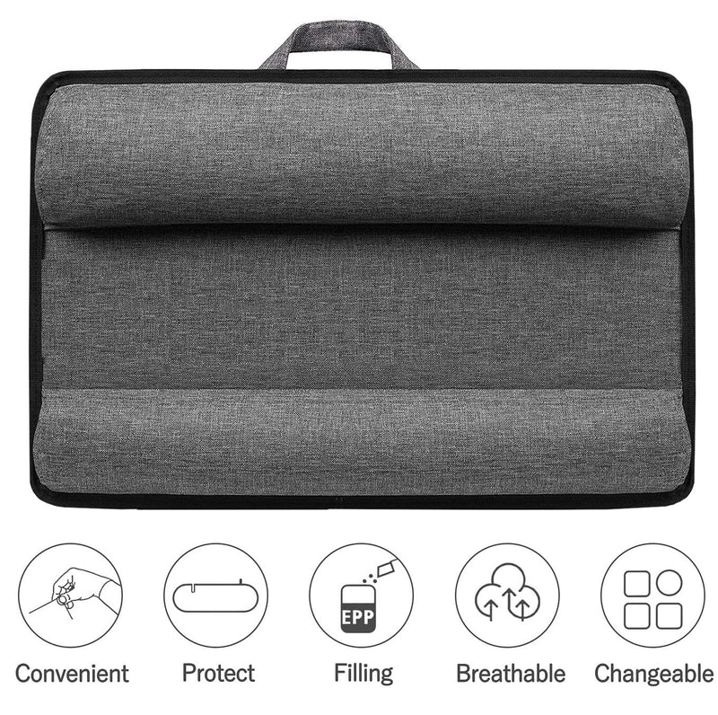 Portable Laptop Desk with Device Ledge, Mouse Pad & Phone Holder – Black 40CM