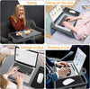 Portable Laptop Desk with Device Ledge, Mouse Pad & Phone Holder – Silver 40CM